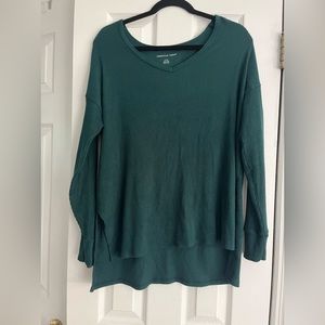 American eagle soft green sweater, size s but oversized (would fit size L/XL)